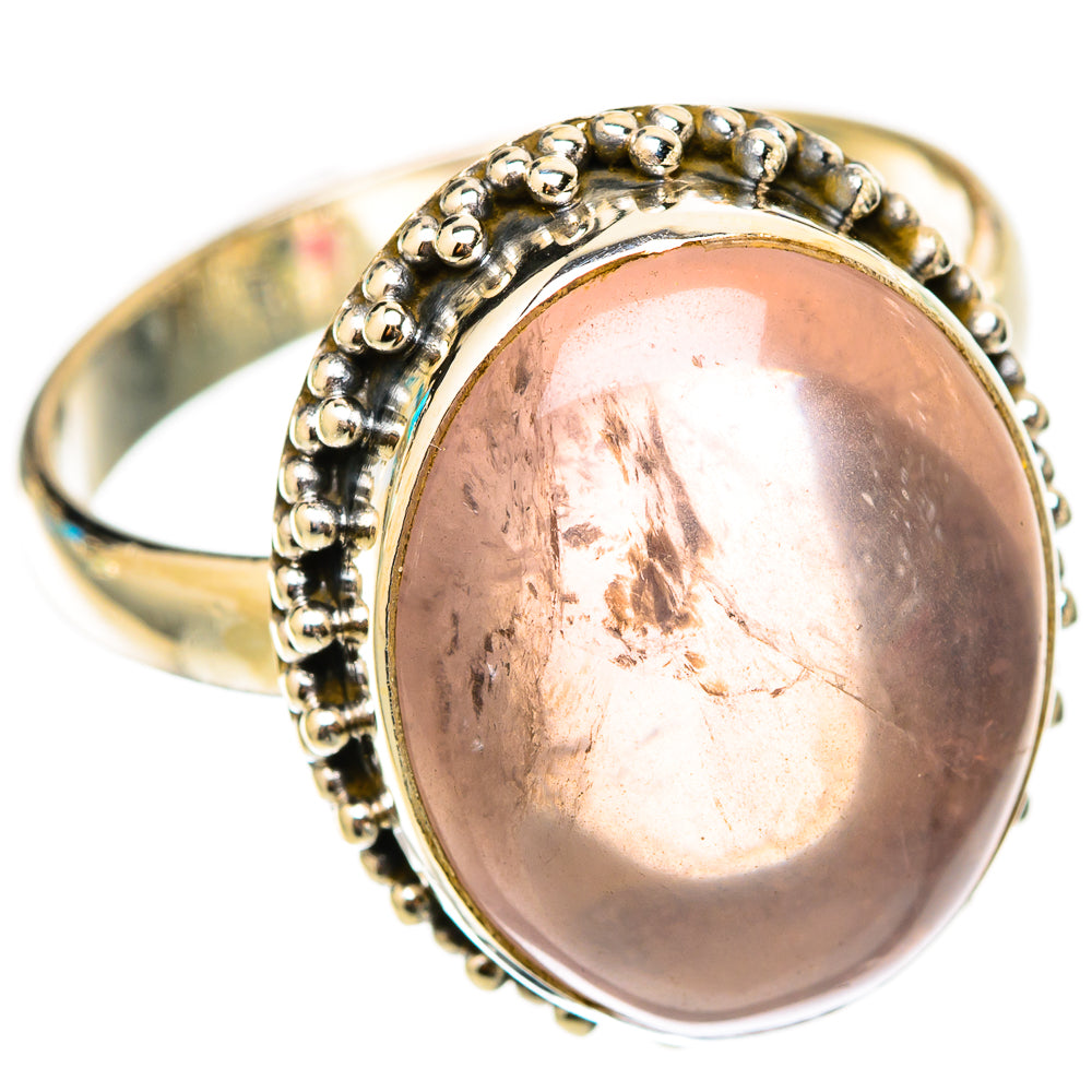 Rose Quartz Rings handcrafted by Anasilvercos - RING117828 - Photo 2