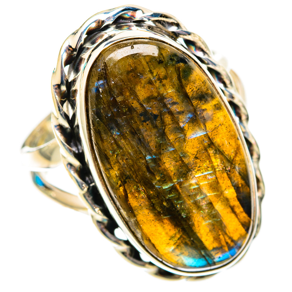 Labradorite Rings handcrafted by Anasilvercos - RING117846 - Photo 2
