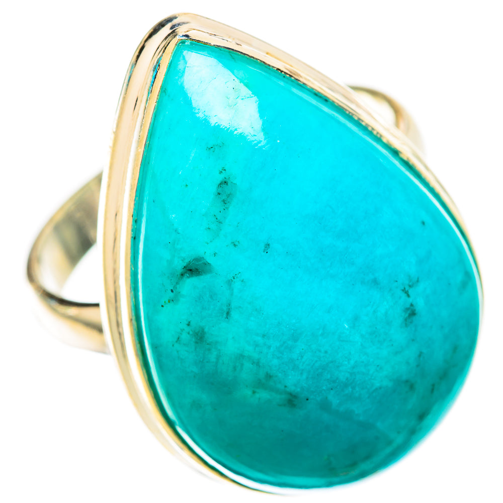 Peruvian Amazonite Rings handcrafted by Anasilvercos - RING117851 - Photo 2