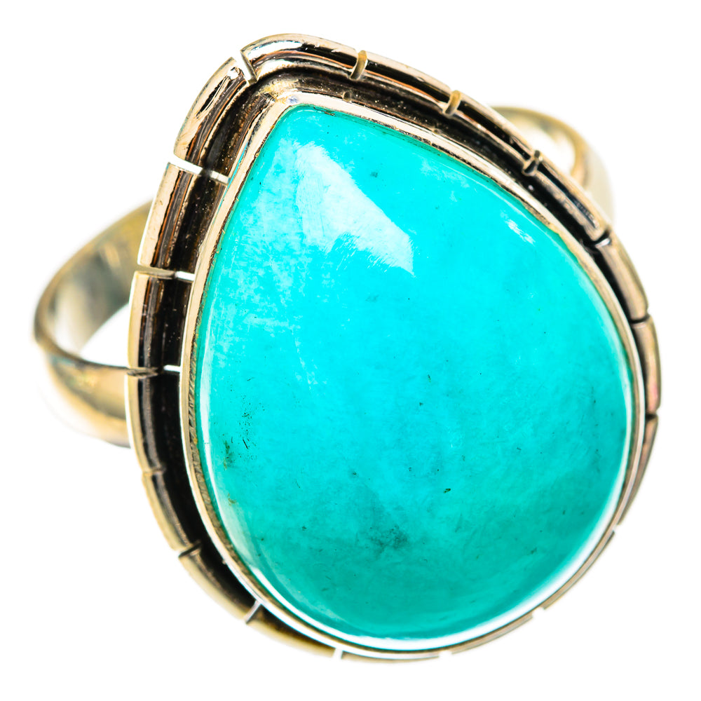 Peruvian Amazonite Rings handcrafted by Anasilvercos - RING117882 - Photo 2