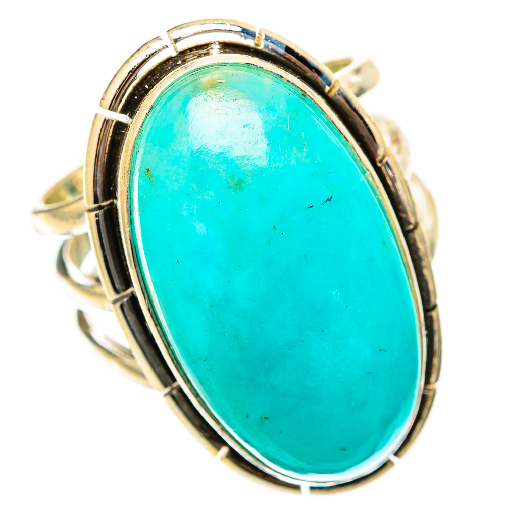 Peruvian Amazonite Rings handcrafted by Anasilvercos - RING117885 - Photo 2