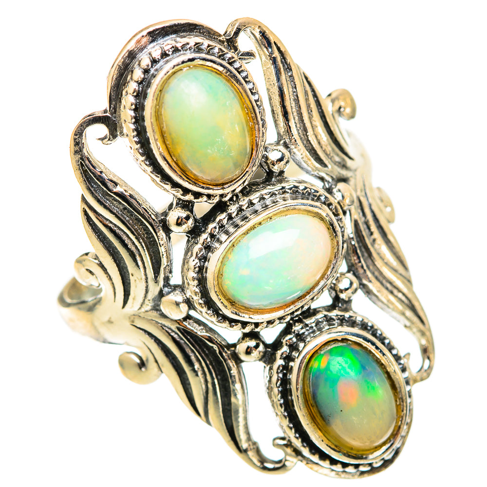Ethiopian Opal Rings handcrafted by Anasilvercos - RING117940 - Photo 2