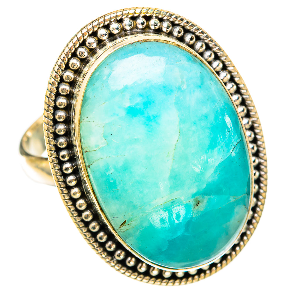 Peruvian Opal Rings handcrafted by Anasilvercos - RING117992 - Photo 2