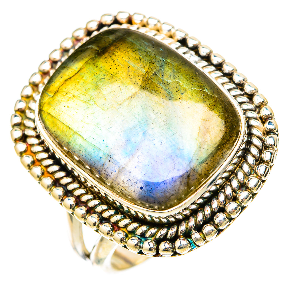 Labradorite Rings handcrafted by Anasilvercos - RING117998 - Photo 2