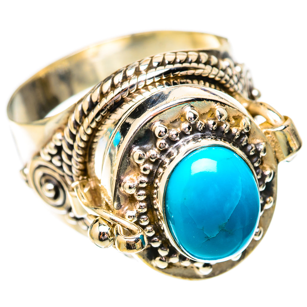 Sleeping Beauty Turquoise Rings handcrafted by Anasilvercos - RING117999 - Photo 2