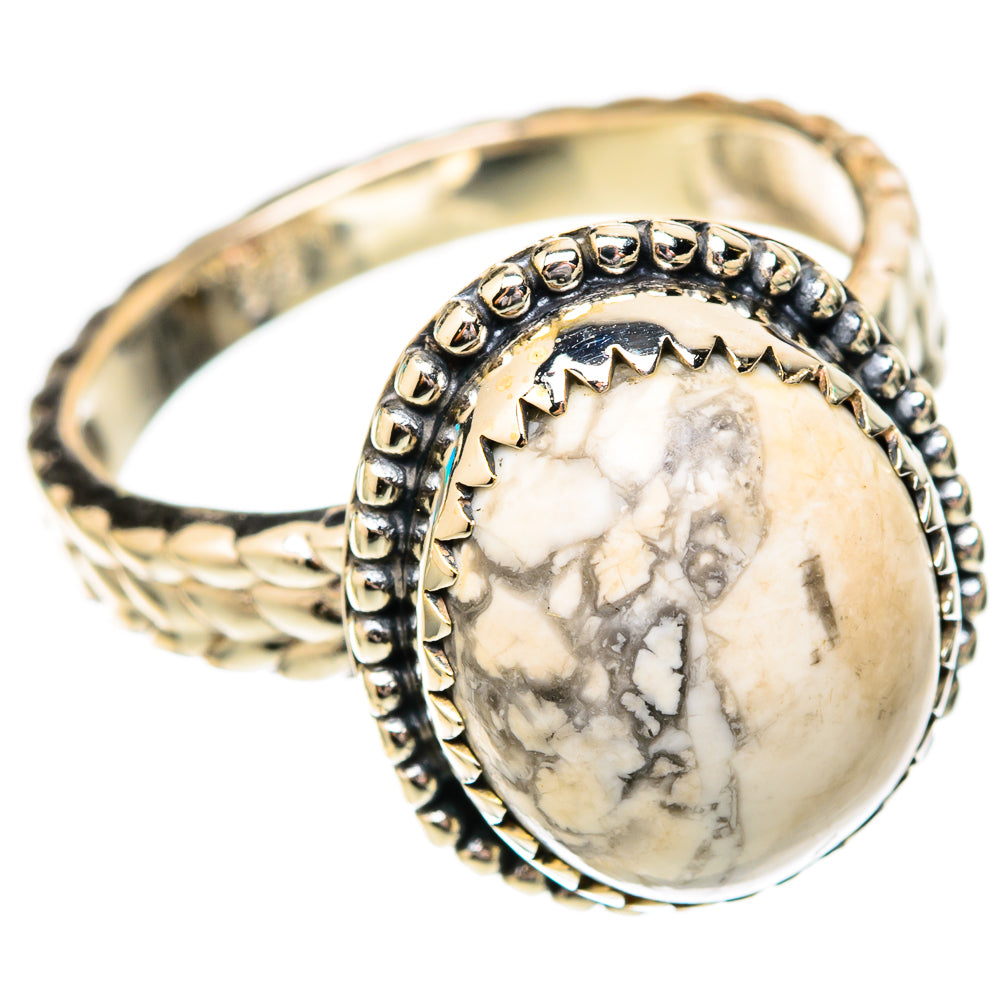 Howlite Rings handcrafted by Anasilvercos - RING118020 - Photo 2