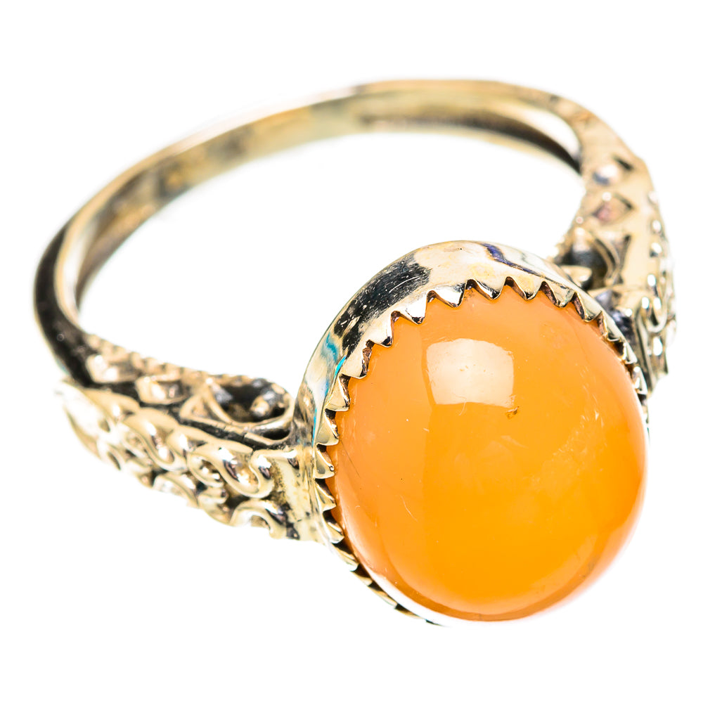 Peach Moonstone Rings handcrafted by Anasilvercos - RING118030 - Photo 2