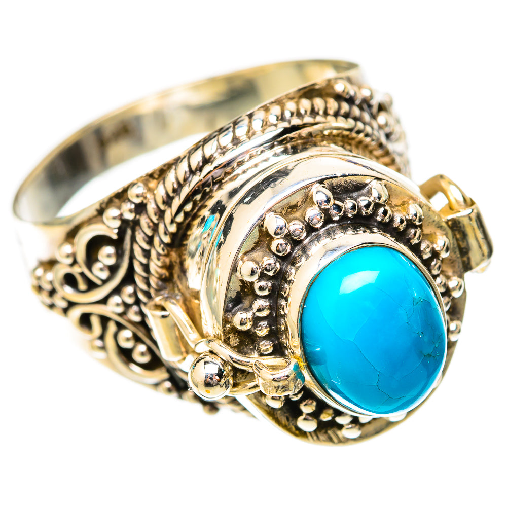 Sleeping Beauty Turquoise Rings handcrafted by Anasilvercos - RING118042 - Photo 2