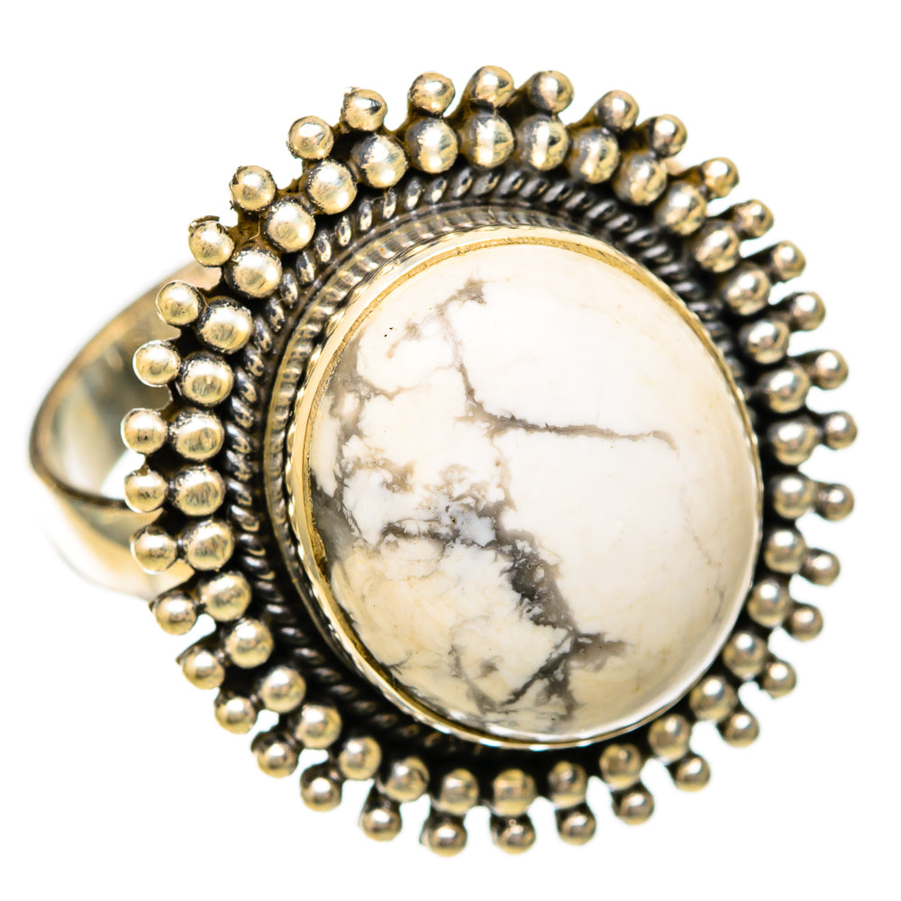 Howlite Rings handcrafted by Anasilvercos - RING118060 - Photo 2