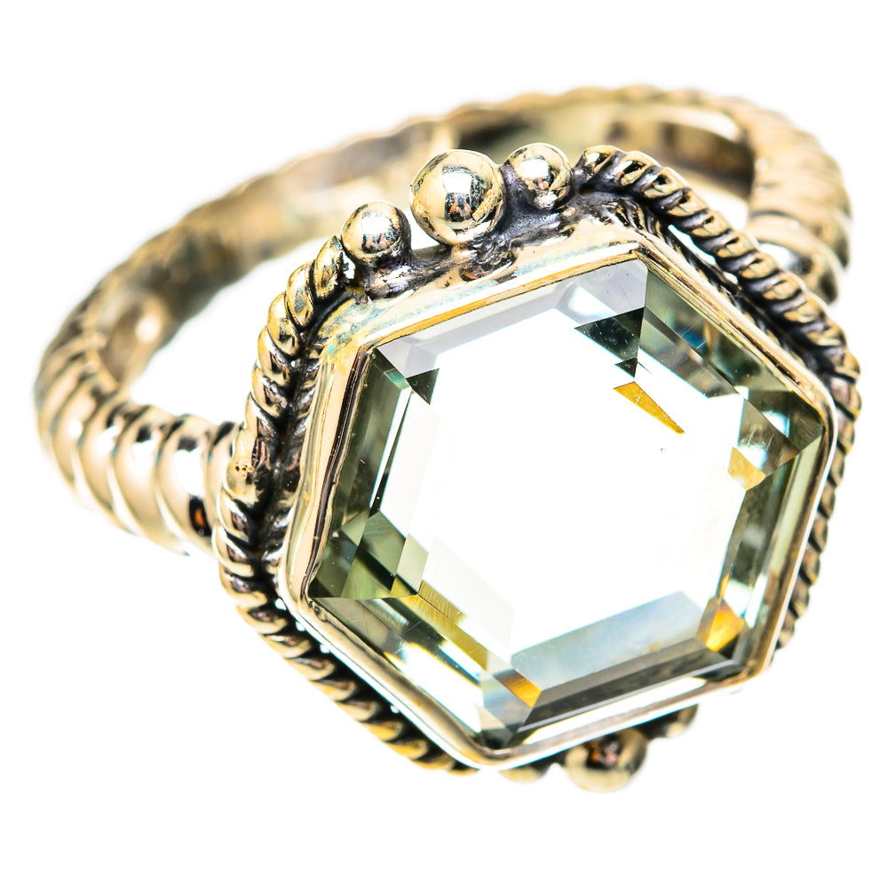 Green Amethyst Rings handcrafted by Anasilvercos - RING118067 - Photo 2