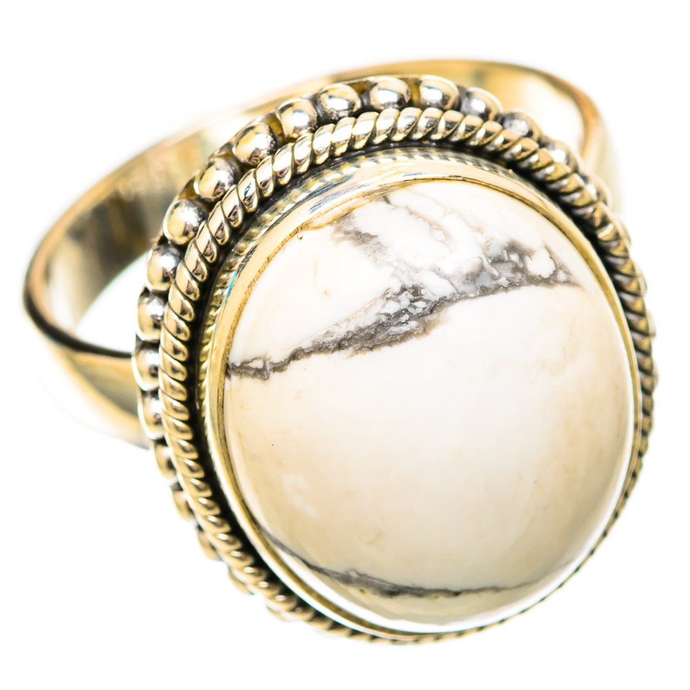 Howlite Rings handcrafted by Anasilvercos - RING118102 - Photo 2