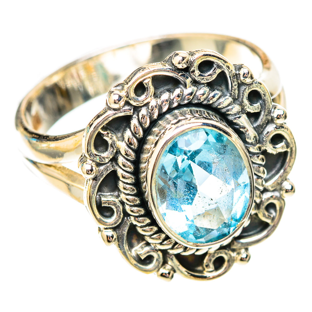Blue Topaz Rings handcrafted by Anasilvercos - RING118108 - Photo 2