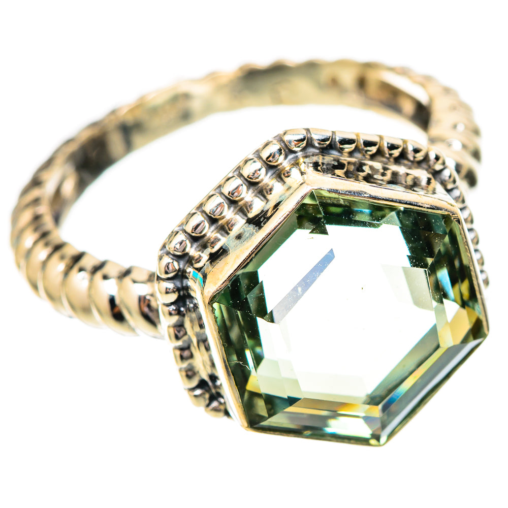 Green Amethyst Rings handcrafted by Anasilvercos - RING118112 - Photo 2