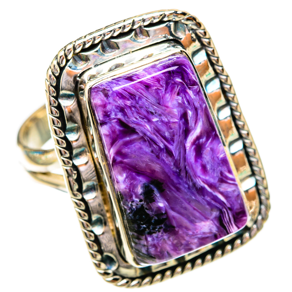 Charoite Rings handcrafted by Anasilvercos - RING118122 - Photo 2