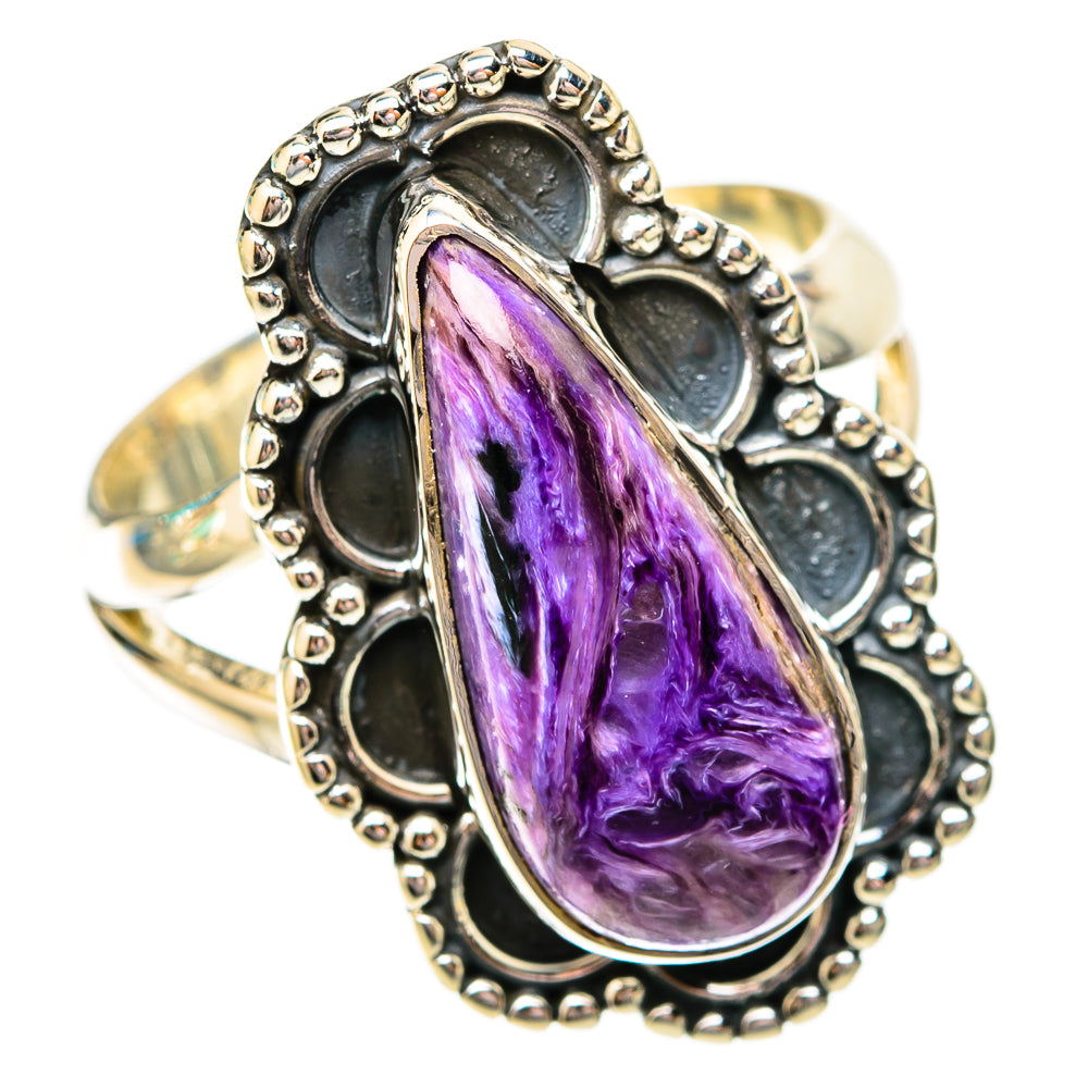 Charoite Rings handcrafted by Anasilvercos - RING118123 - Photo 2