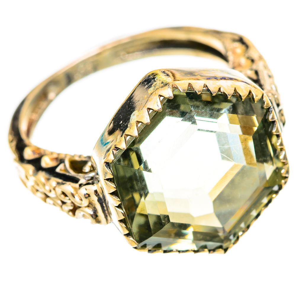 Green Amethyst Rings handcrafted by Anasilvercos - RING118168 - Photo 2