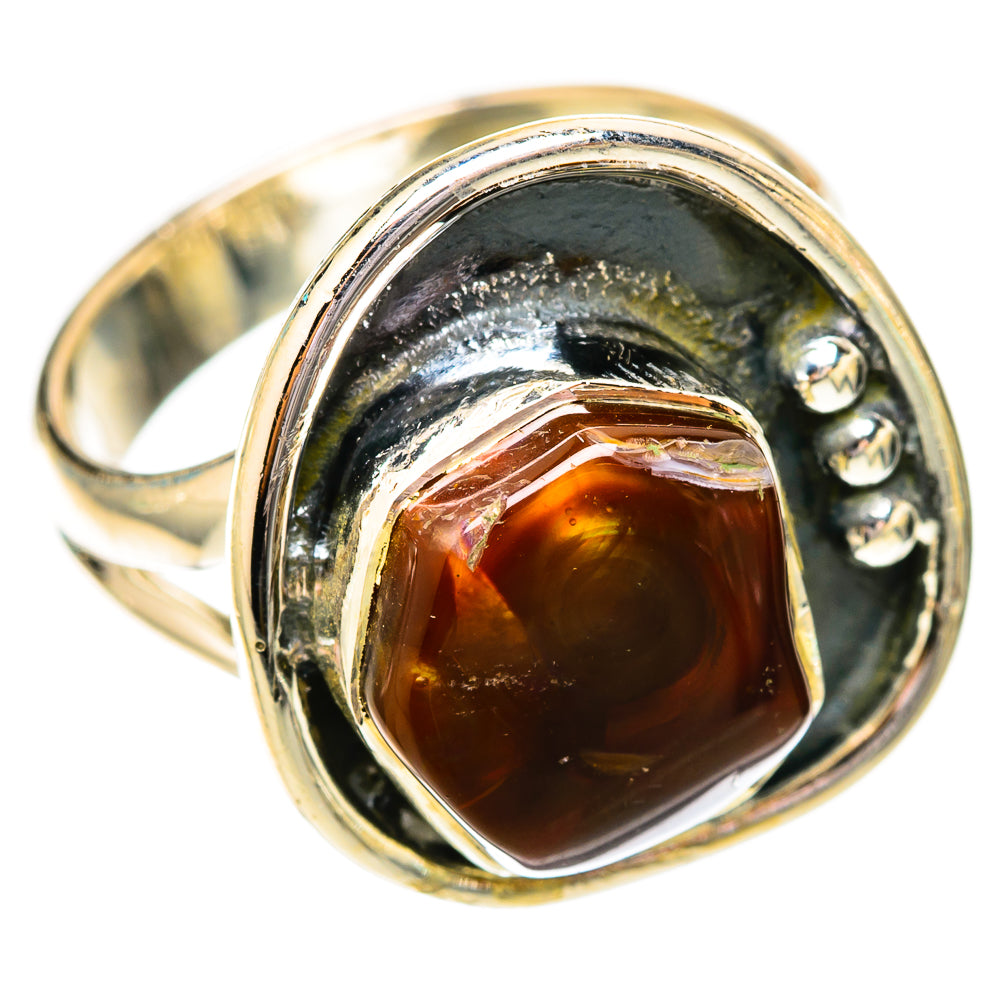 Mexican Fire Agate Rings handcrafted by Anasilvercos - RING118170 - Photo 2