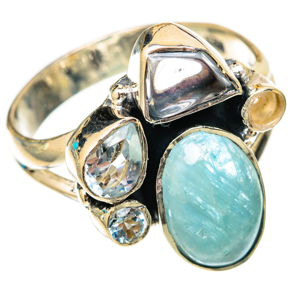 Aquamarine Rings handcrafted by Anasilvercos - RING118185 - Photo 2