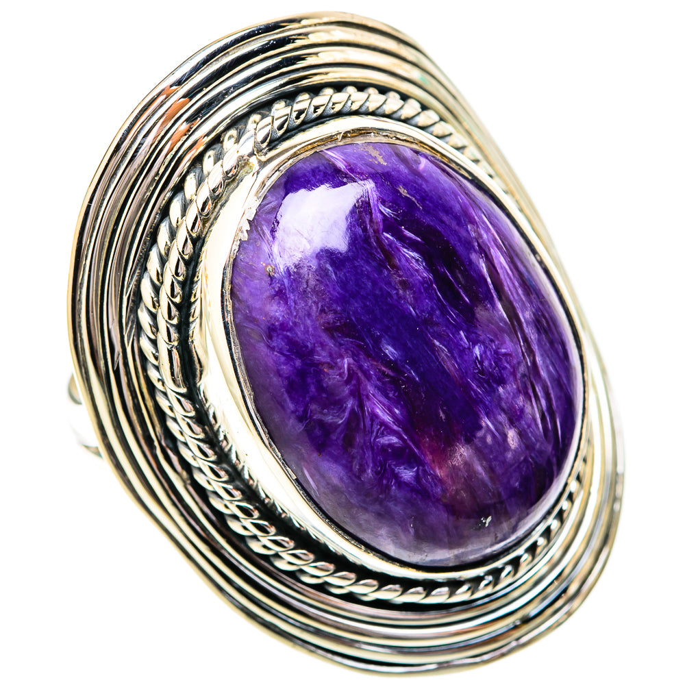 Charoite Rings handcrafted by Anasilvercos - RING118219 - Photo 2