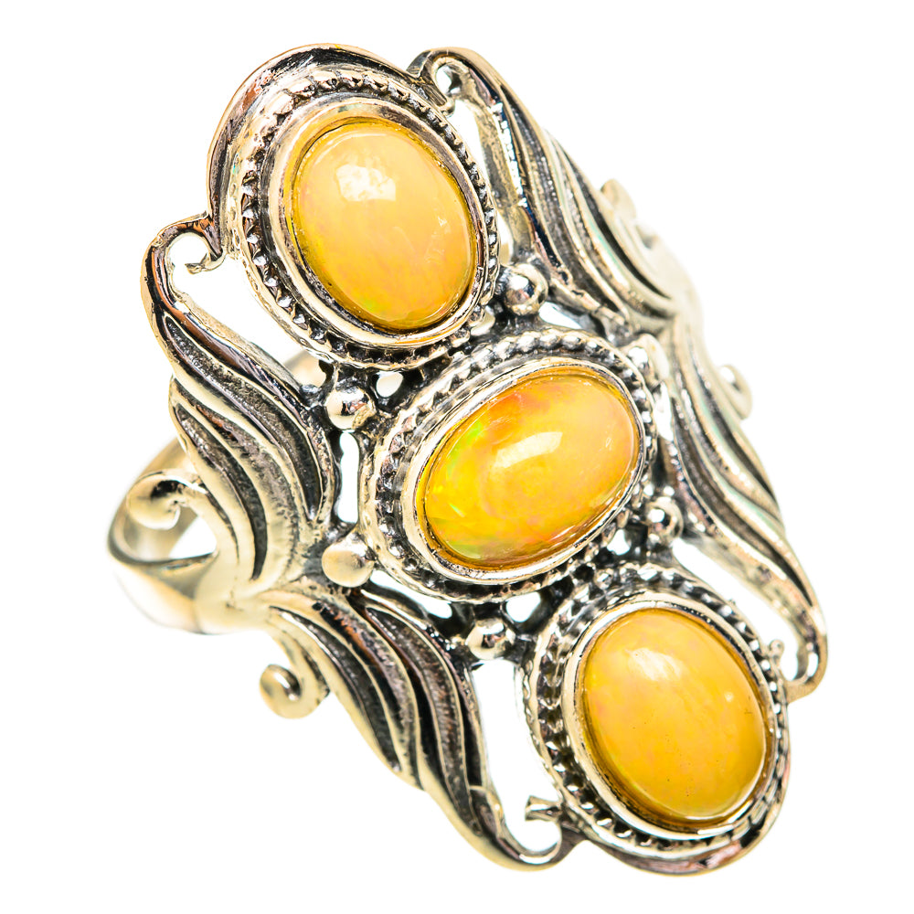 Ethiopian Opal Rings handcrafted by Anasilvercos - RING118234 - Photo 2