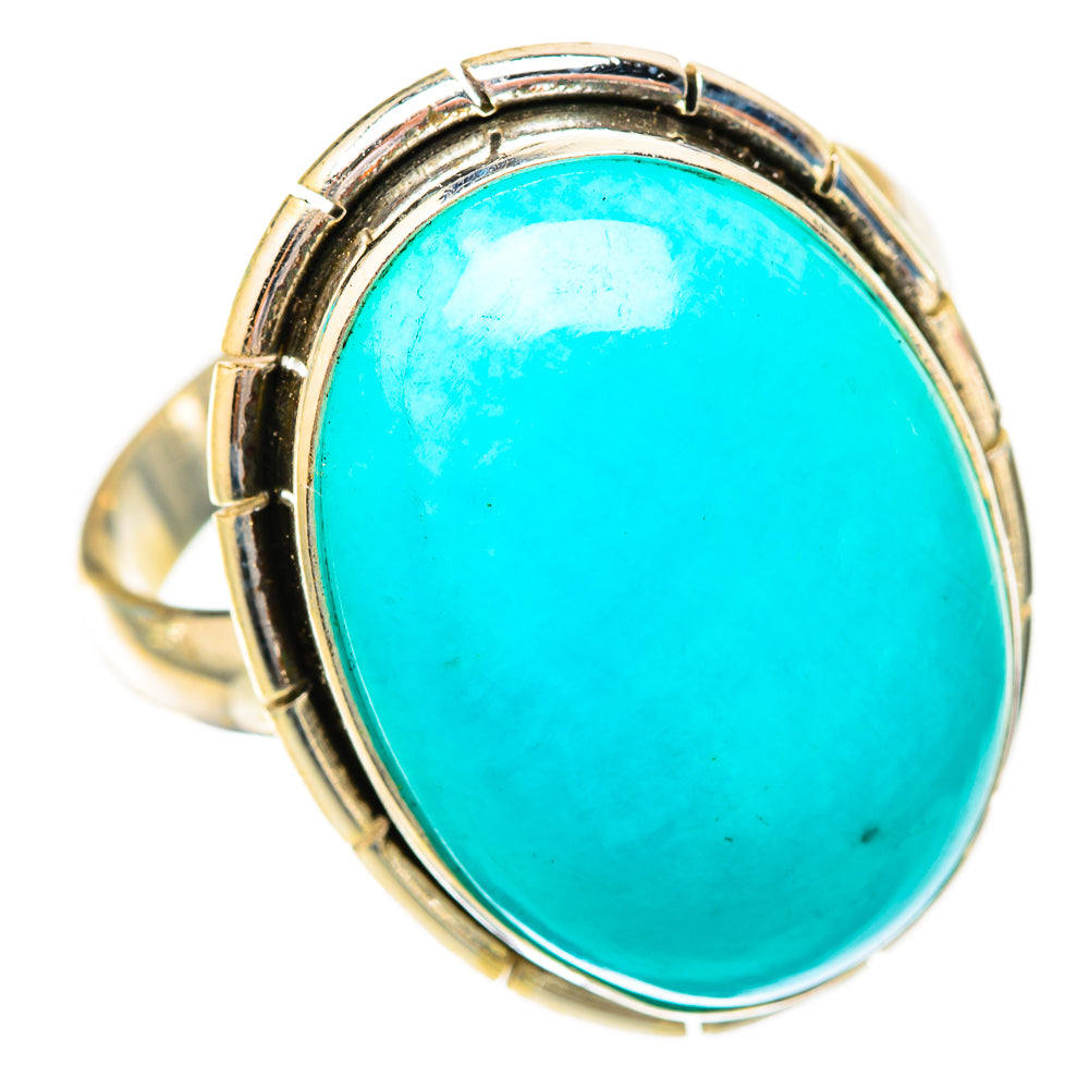 Peruvian Amazonite Rings handcrafted by Anasilvercos - RING118243 - Photo 2