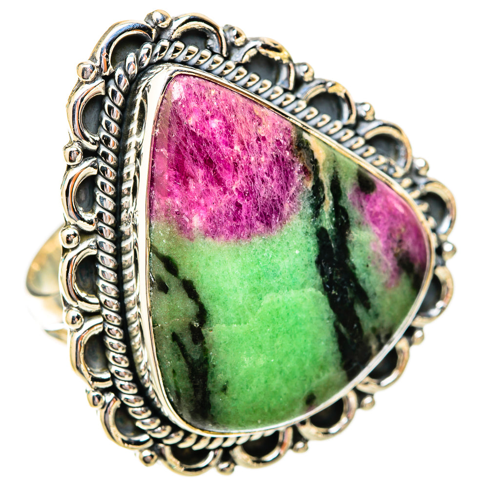 Ruby Zoisite Rings handcrafted by Anasilvercos - RING118249 - Photo 2