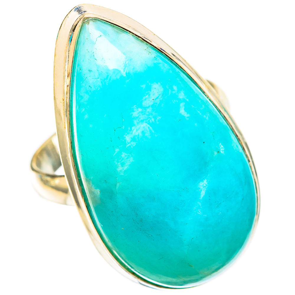 Peruvian Amazonite Rings handcrafted by Anasilvercos - RING118272 - Photo 2