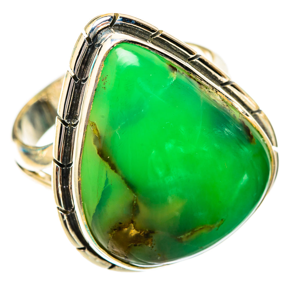 Chrysoprase Rings handcrafted by Anasilvercos - RING118279 - Photo 2