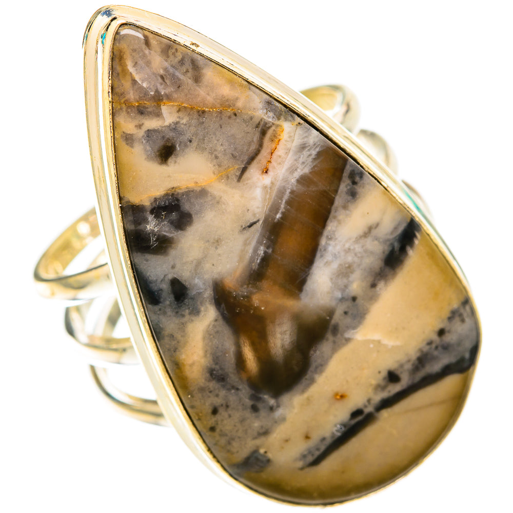 Tiger Dendrite Agate Rings handcrafted by Anasilvercos - RING118283 - Photo 2