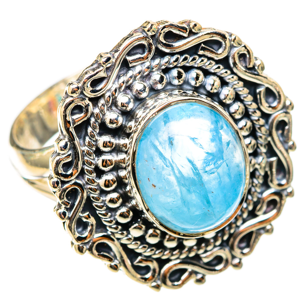 Aquamarine Rings handcrafted by Anasilvercos - RING118309 - Photo 2