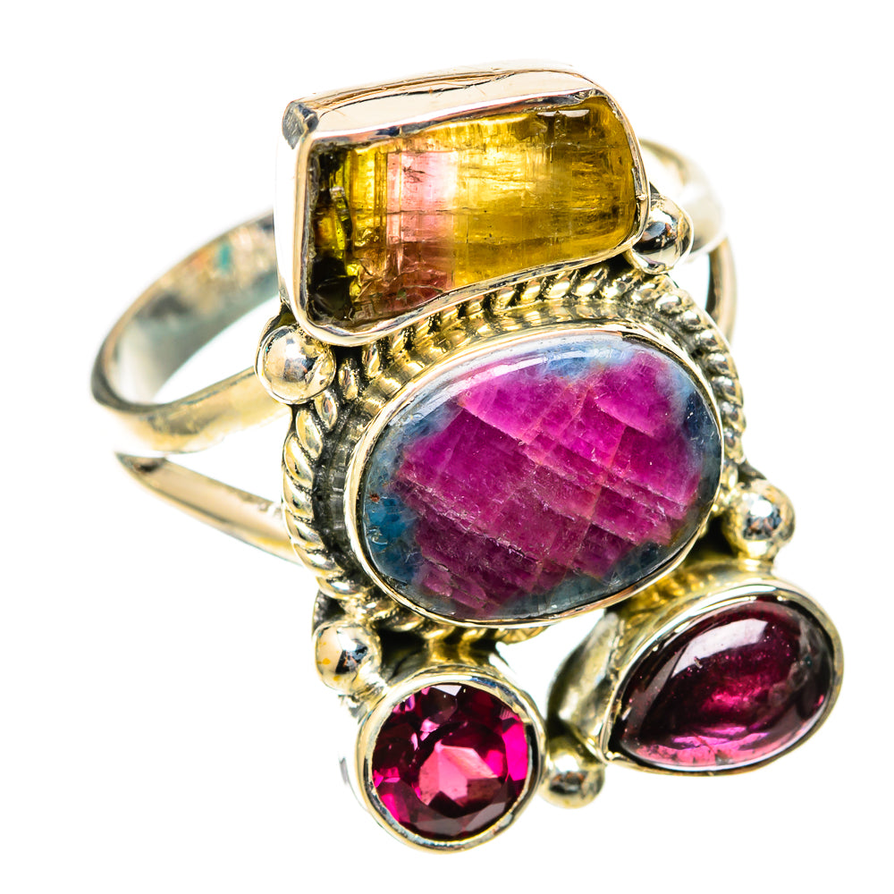 Ruby Fuchsite Rings handcrafted by Anasilvercos - RING118330 - Photo 2