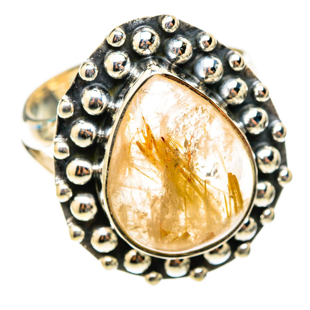 Rutilated Quartz Rings handcrafted by Anasilvercos - RING118347 - Photo 2