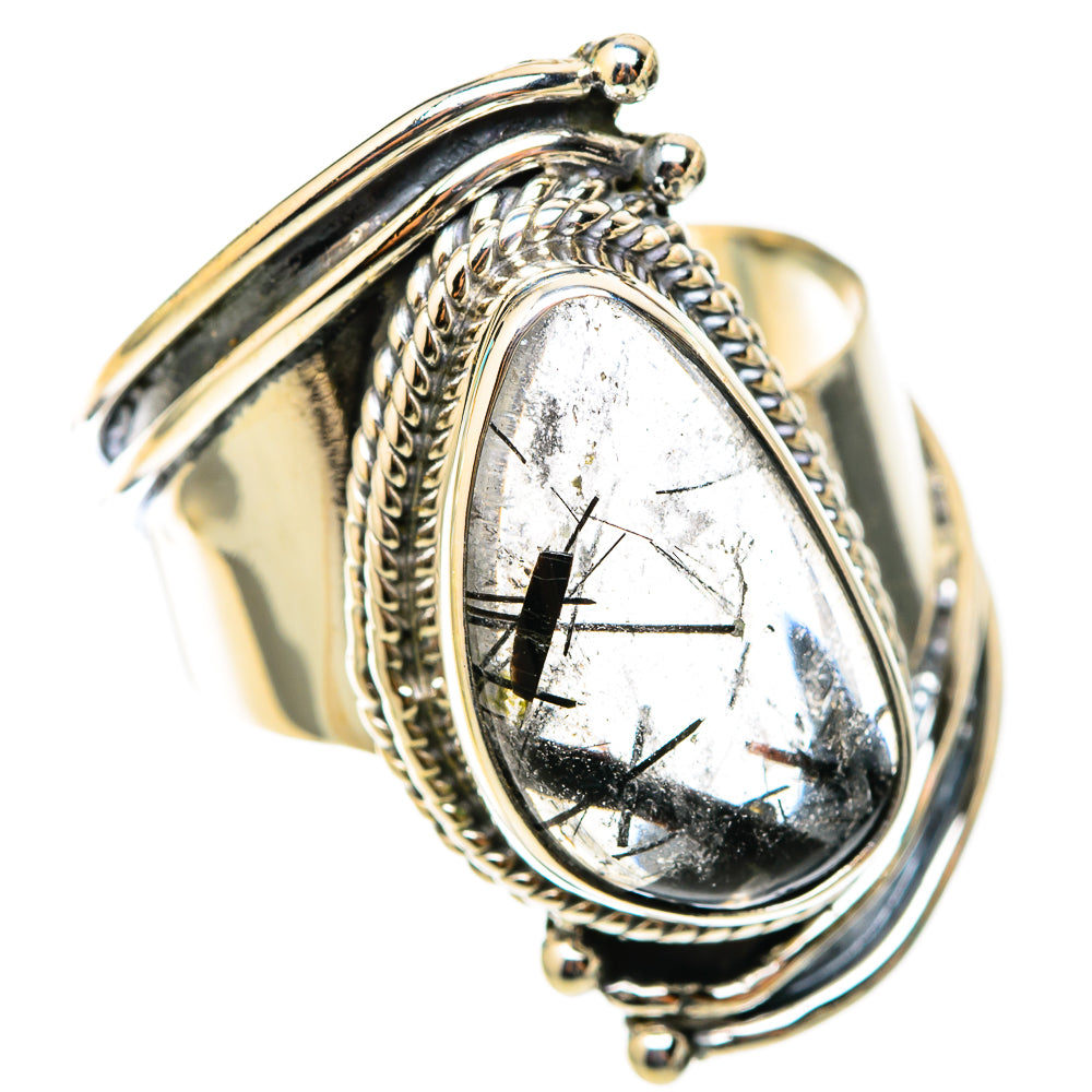 Tourmalinated Quartz Rings handcrafted by Anasilvercos - RING118350 - Photo 2