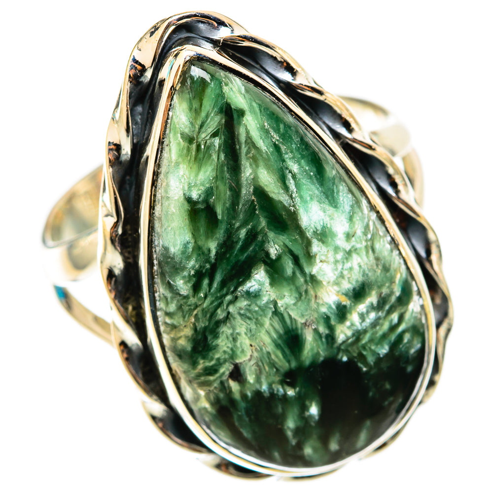 Seraphinite Rings handcrafted by Anasilvercos - RING118362 - Photo 2