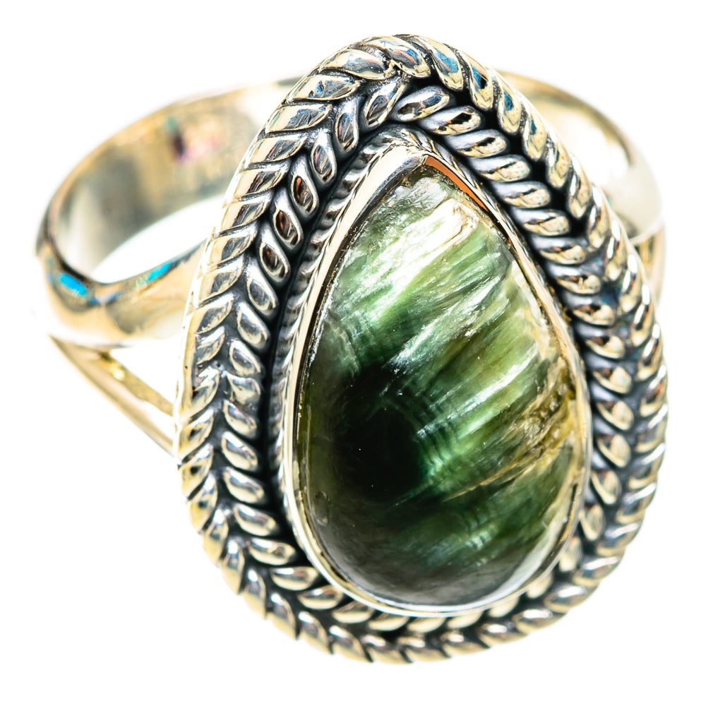 Seraphinite Rings handcrafted by Anasilvercos - RING118381 - Photo 2