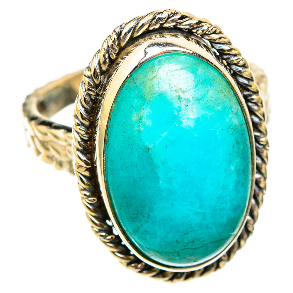 Peruvian Amazonite Rings handcrafted by Anasilvercos - RING118396 - Photo 2
