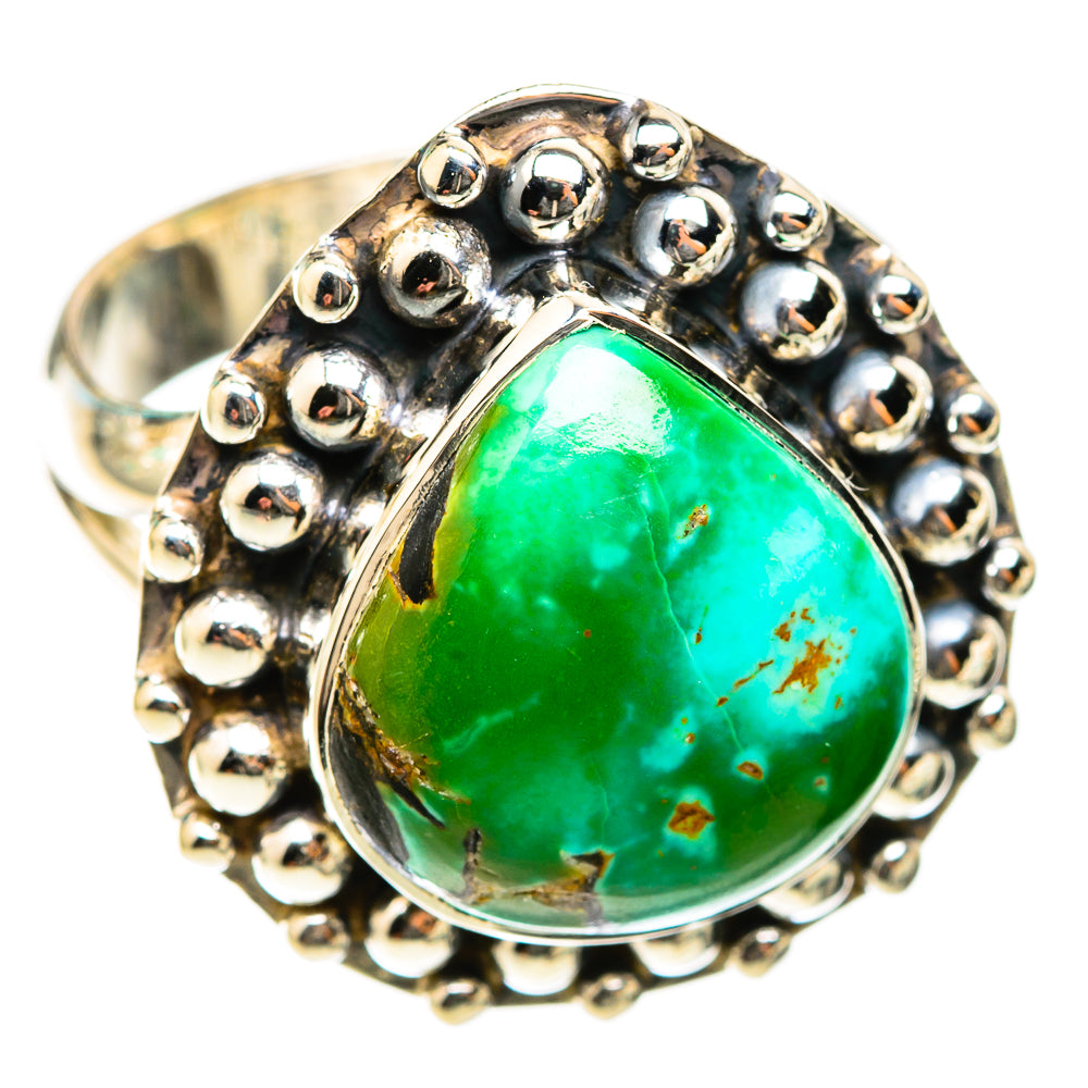 Tibetan Turquoise Rings handcrafted by Anasilvercos - RING118399 - Photo 2