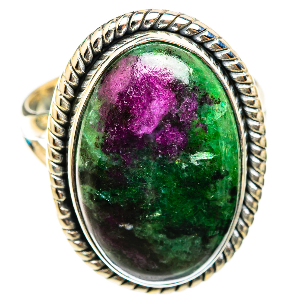 Ruby Zoisite Rings handcrafted by Anasilvercos - RING118401 - Photo 2