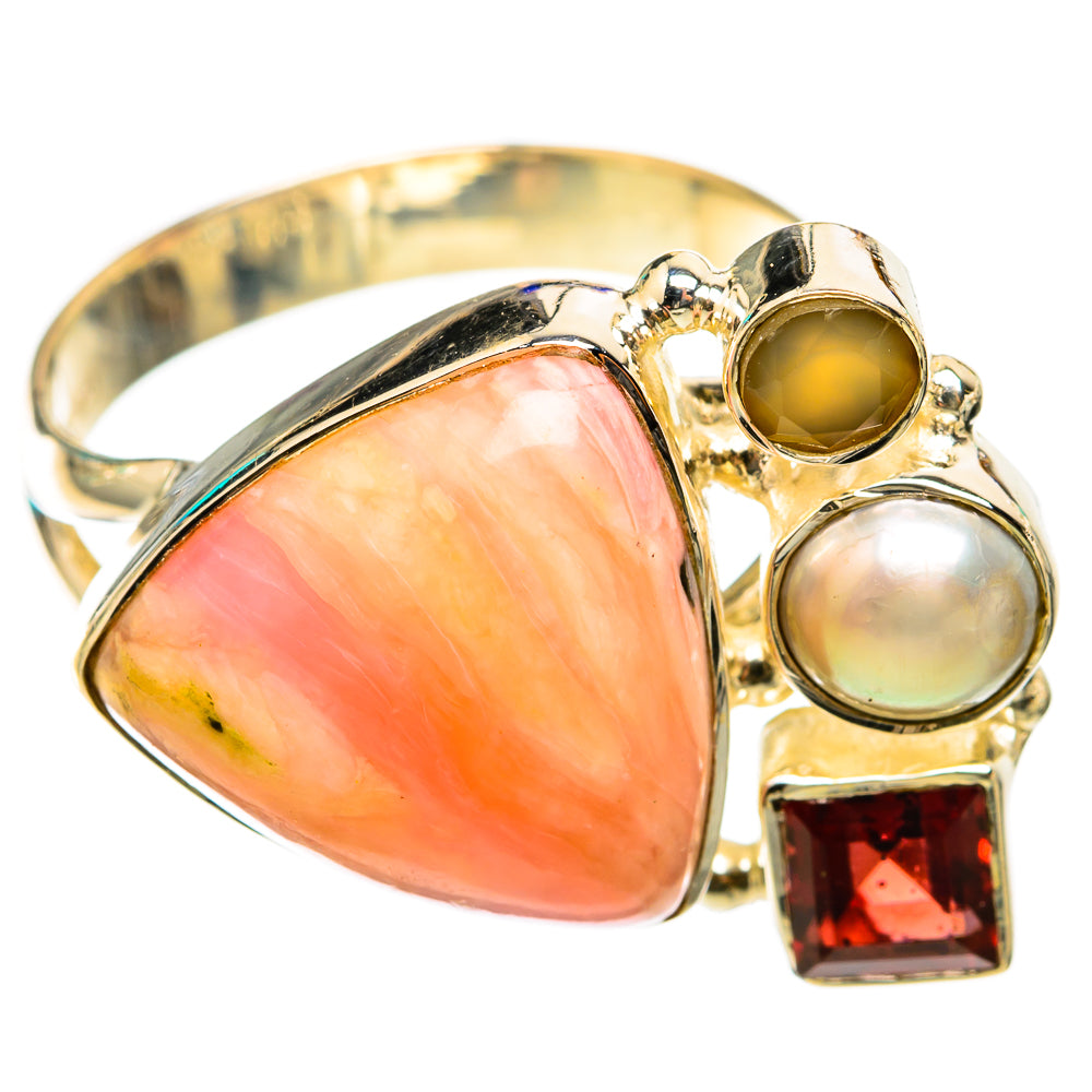 Rhodochrosite Rings handcrafted by Anasilvercos - RING118402 - Photo 2