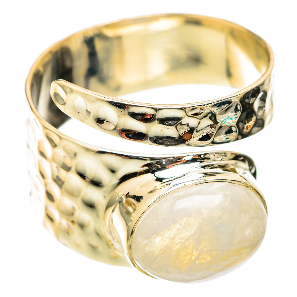 Rainbow Moonstone Rings handcrafted by Anasilvercos - RING118429 - Photo 2