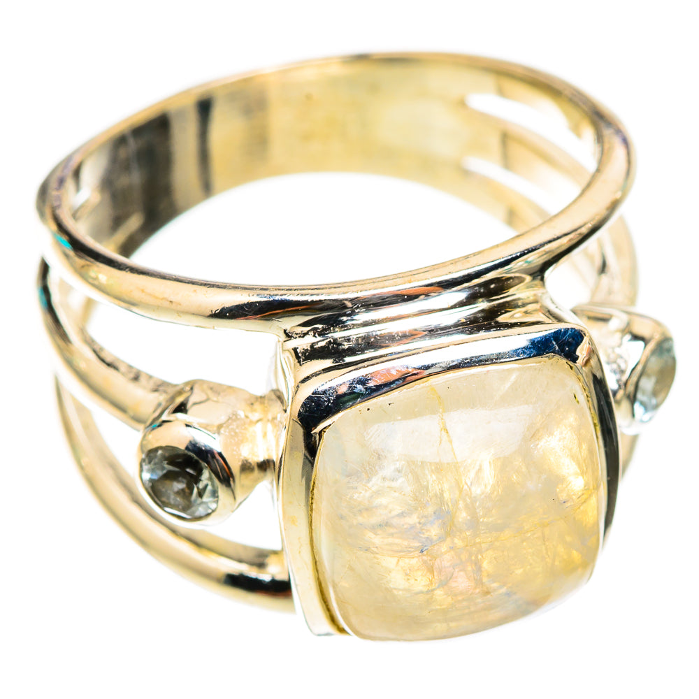 Rainbow Moonstone Rings handcrafted by Anasilvercos - RING118445 - Photo 2