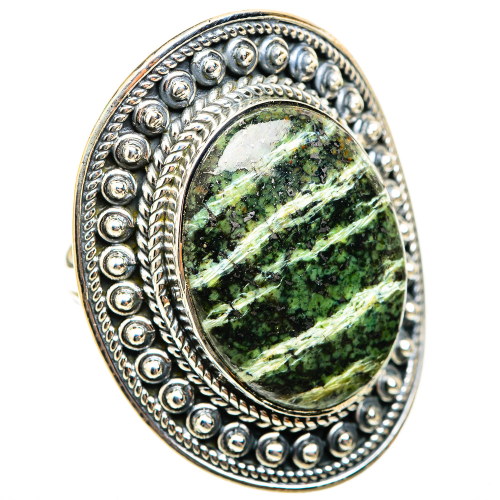 Green Swiss Opal Rings handcrafted by Anasilvercos - RING118479 - Photo 2