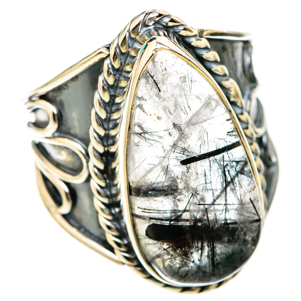 Tourmalinated Quartz Rings handcrafted by Anasilvercos - RING118492 - Photo 2
