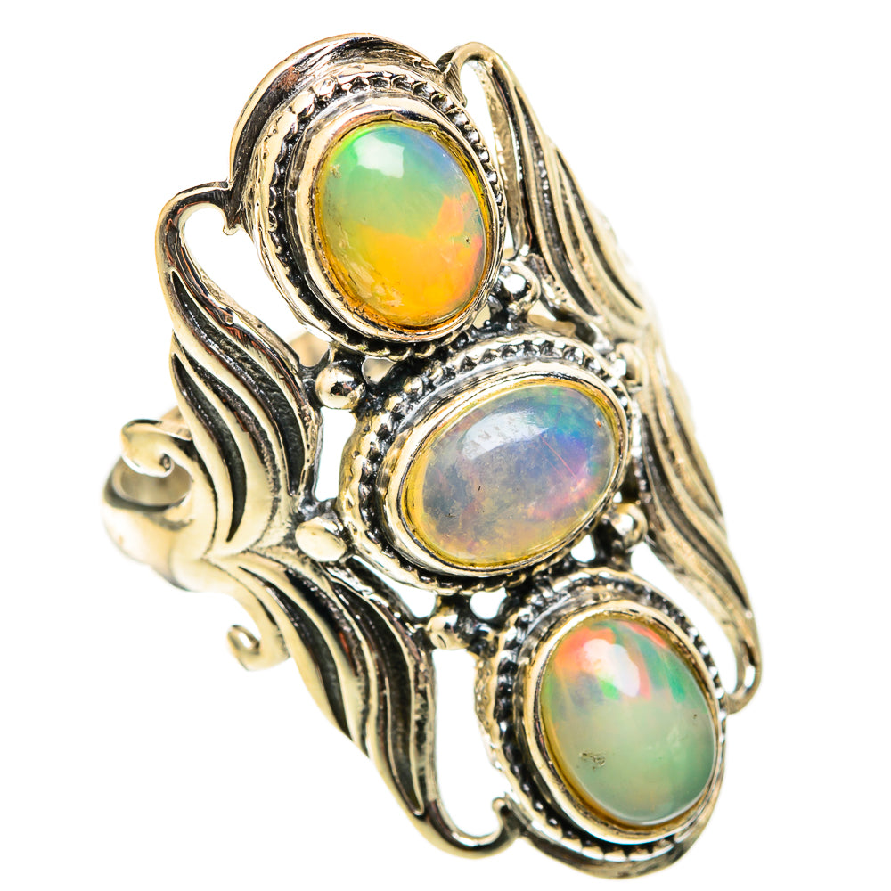 Ethiopian Opal Rings handcrafted by Anasilvercos - RING118502 - Photo 2