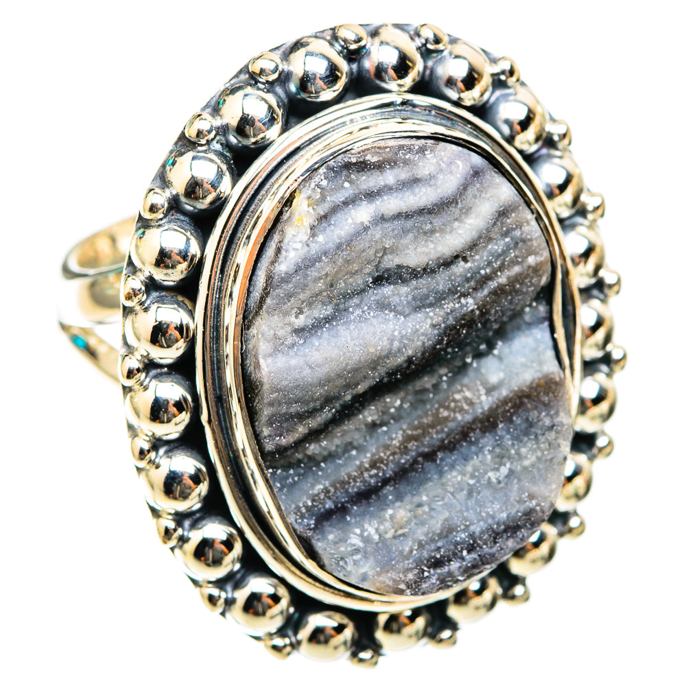 Desert Druzy Rings handcrafted by Anasilvercos - RING118503 - Photo 2