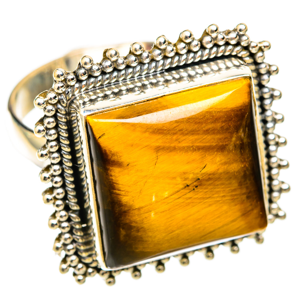 Tiger Eye Rings handcrafted by Anasilvercos - RING118518 - Photo 2
