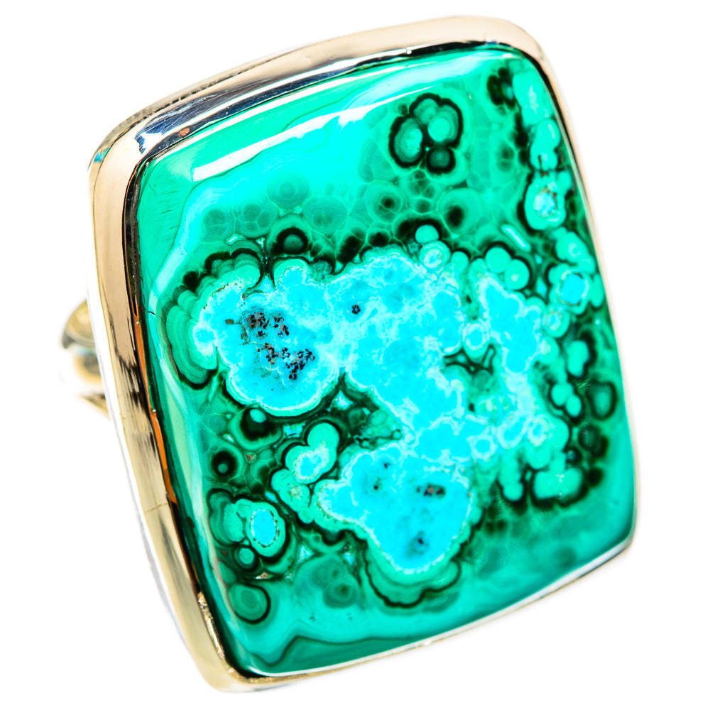 Malachite In Chrysocolla Rings handcrafted by Anasilvercos - RING118546 - Photo 2