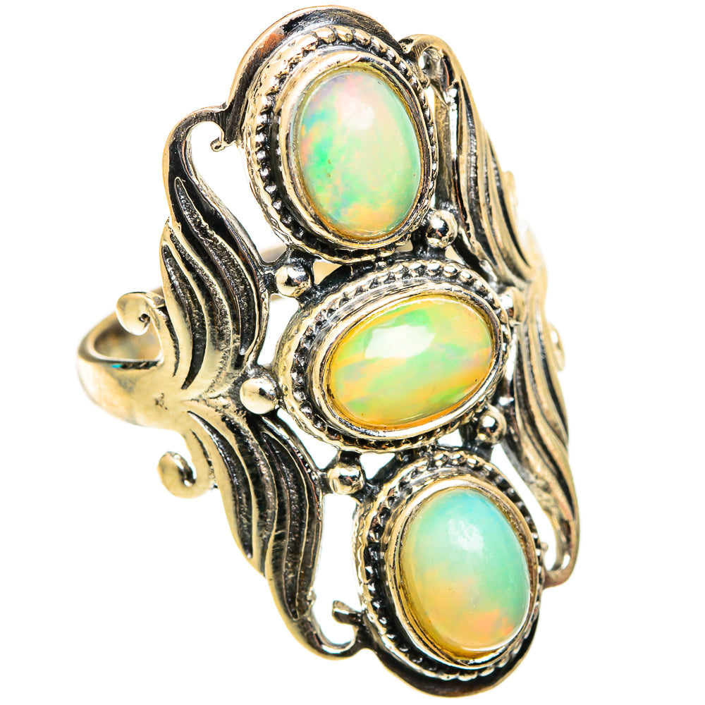 Ethiopian Opal Rings handcrafted by Anasilvercos - RING118564 - Photo 2