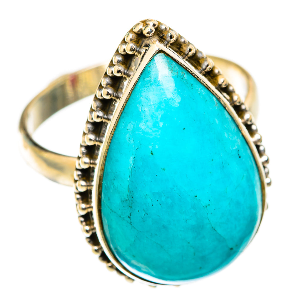 Peruvian Amazonite Rings handcrafted by Anasilvercos - RING118566 - Photo 2