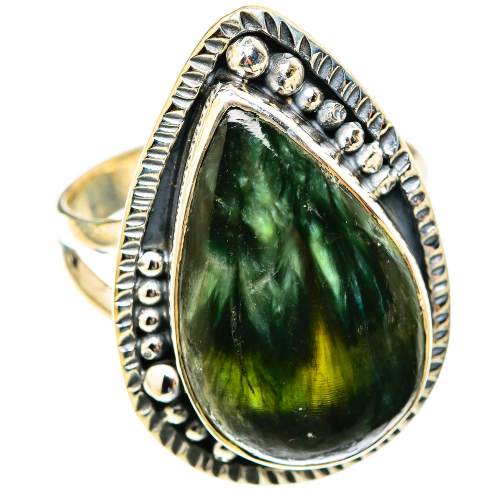 Seraphinite Rings handcrafted by Anasilvercos - RING118569 - Photo 2